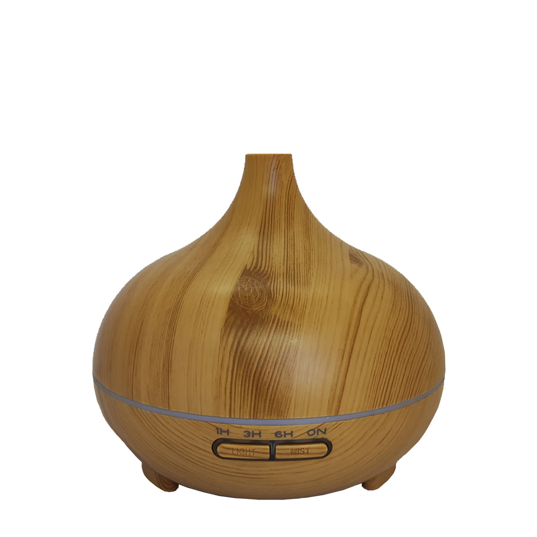 Humidificador Volcán Bajo Madera Clara 500ml